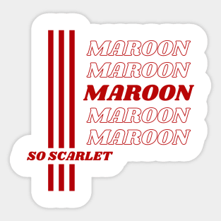 So Scarlet Sticker